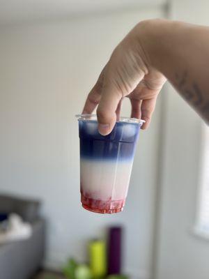July 4th special - Butterfly pea horchata!