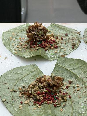 Paan in the making!