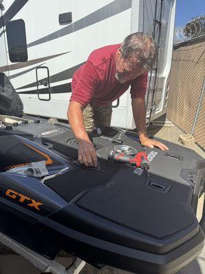 A little deviation from our regular work to extend a rear Sea-Doo deck.