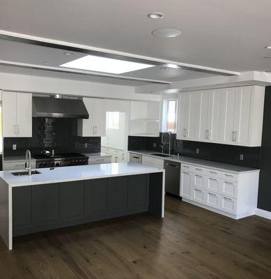 Modern Kitchen Built and installed by us.
