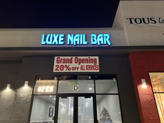 Grand opening Friday, 12/2/22!