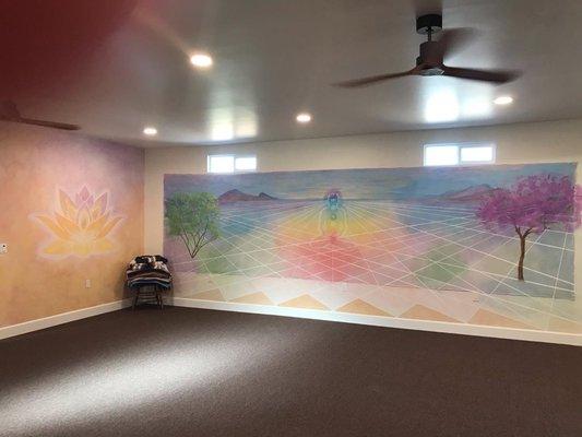 Mesquite Meadows Yoga Studio , custom murals completed July 2022