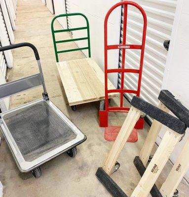 Carts & Dollies to use to make the moving process easier!