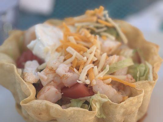 Shrimp taco Laredo Salad
