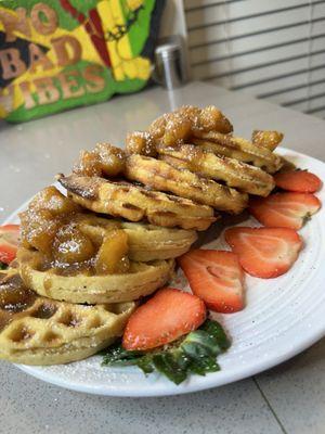 Plantain waffles