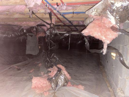More of ripped out ducting