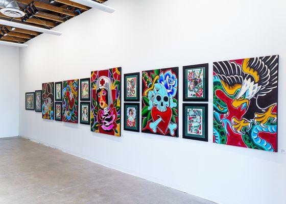 Installation Views of "Until the End" by Eiland Hogan and Ian Carder