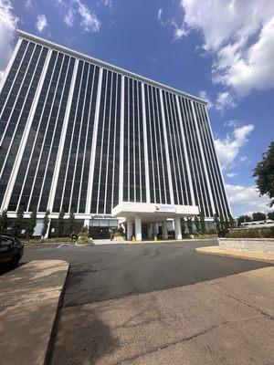 Front facing entrance to office building