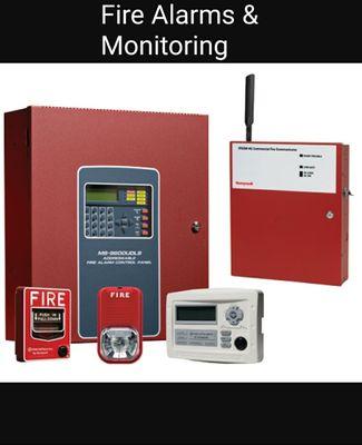 Fire alarm inspections and sales. Monitoring provided.