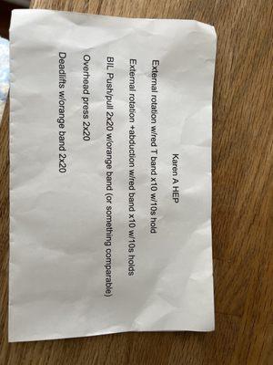 These are the unprofessional exercises