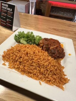 C. Goat & Jollof