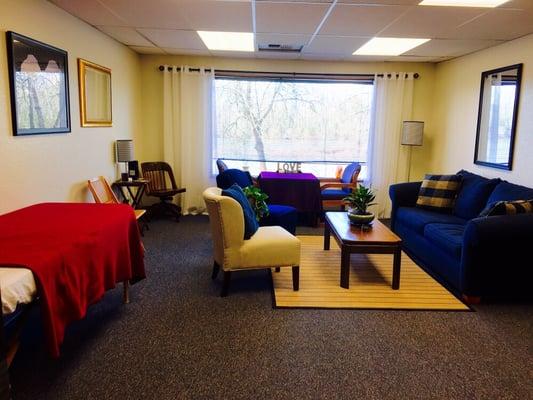 From the Heart office & treatment room on the banks of the Willamette River.