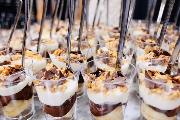Tiramisu dessert shots.