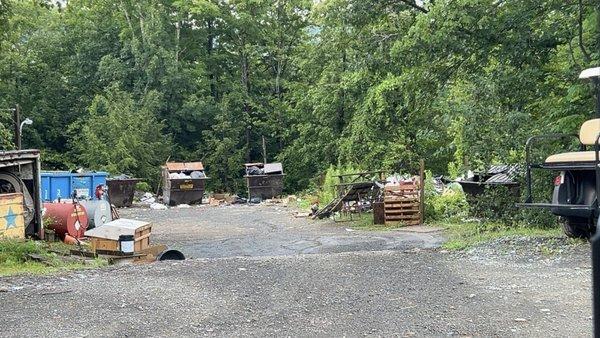 Dirty nasty trash area. Probably why we got bit by flies all week.