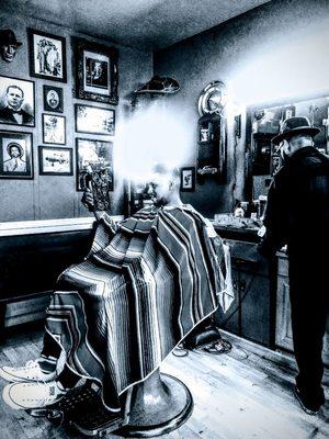 Classic look at a happy client