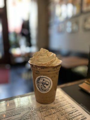 Cinnamon eggnog latte