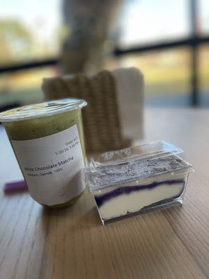 Ube Tiramasu and White Chocolate Matcha