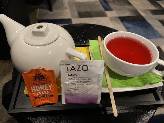 Tea served between services