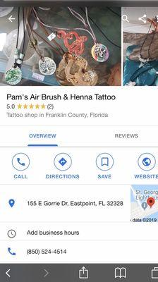 Pam's Air brush & Henna Tattoos