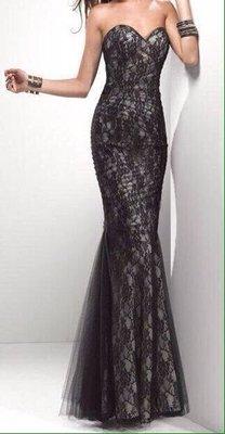 This is what my dress looked like the white was clearly shorter than the lace!