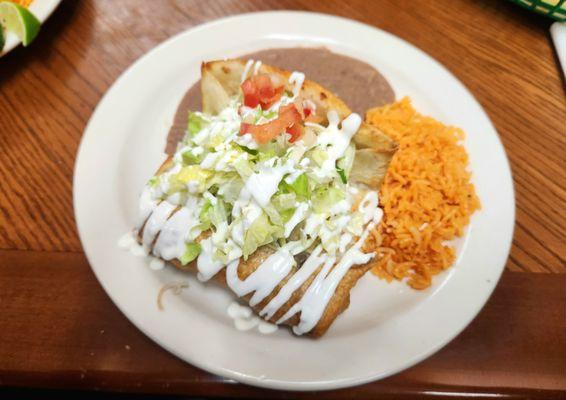 Ground Beef Chimichanga