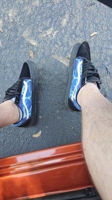 Fresh pair of vans i bought to skateboard in....which means I officially can go shred some skate spots.