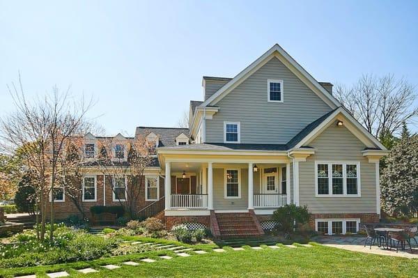 Roof, trim, siding, and windows done by NBG Restoration on Madison Street, Herndon, VA