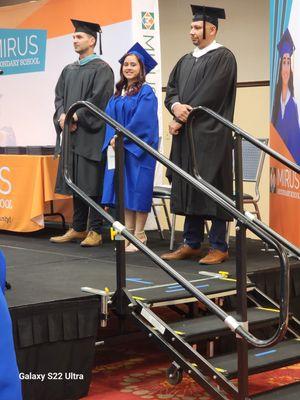 She had the honor of being their keynote speaker for graduation