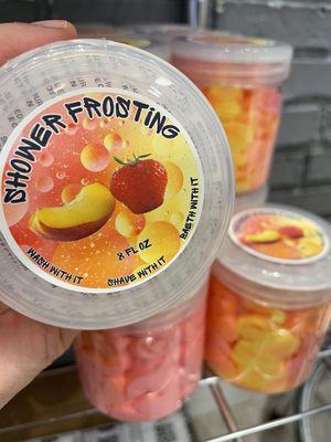 Whipped soap in so many fun fragrances! Wash with it ..or,,,Shave with it!