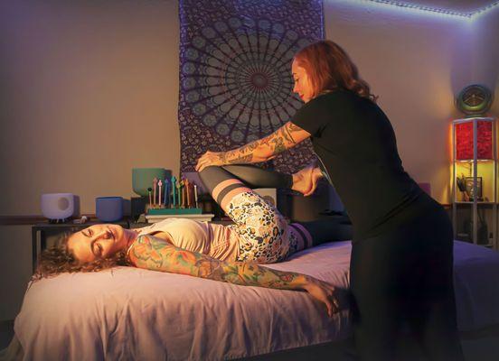 Reiki Thai Fusion is Bodywork with stretching and energy flow for relaxing and healing.