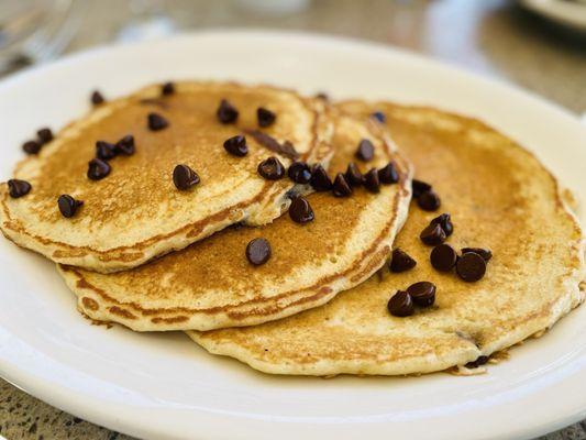 Pancakes with chocolate chips