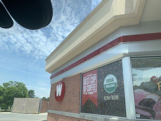 Front of their building