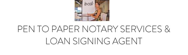 Pen to Paper Notary Services