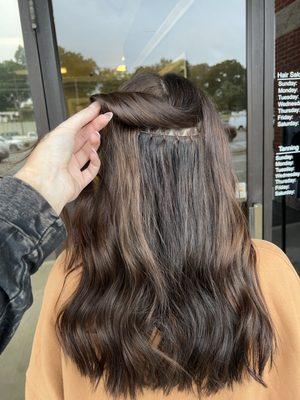 18" extension + color