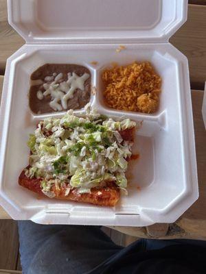 This is by far the biggest waste of $15. Made the mistake of coming here because the Mexican restaurant in Tioga was closed.