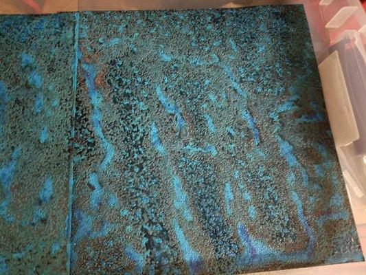 Patina the copper they said... It'll be fun they said... Actually it was.