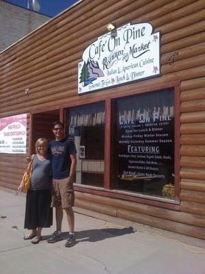 Happy diners at cafe on pine!