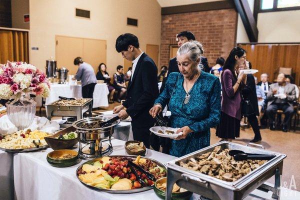 Post wedding ceremony "light" refreshments