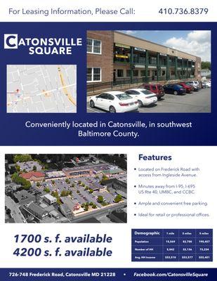 Custom designed spec sheet for a property owner client