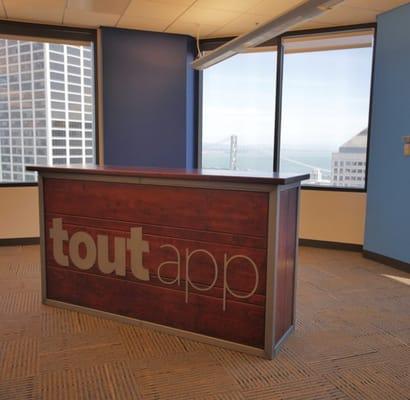 Custom bar made and delivered to a customer in San Francisco.