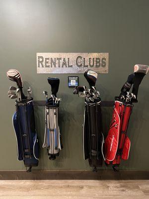 Clubs available for rent!