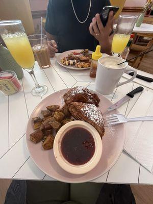 Chicken and Waffles and Sand-which plate