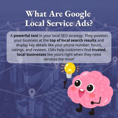 Services:
Google Local Services Ads
ROI GLAS managed LSA leads *ad spend is additional