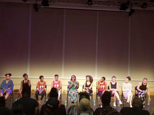 Tamara Thomas and her dance students