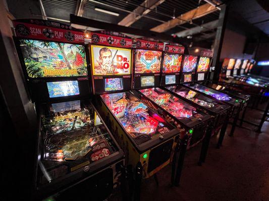 Fusion of retro arcade games from the 70s, 80s and 90s and modern arcade games and pinballs!