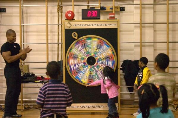 Spindorphin demo at a Seattle Public School