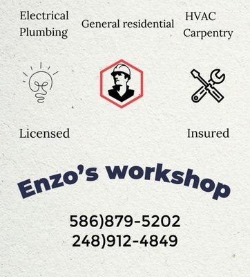 Enzo’s work shop