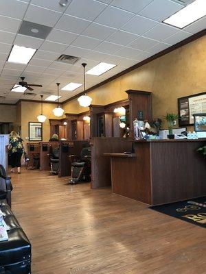 Shot of the shop's chairs.