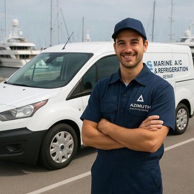 Marine Air conditioning and refrigerator repair for boats and yachts in Tampa Bay area.