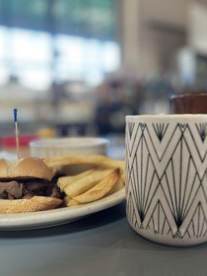 French Dip and a Latte! Yum!